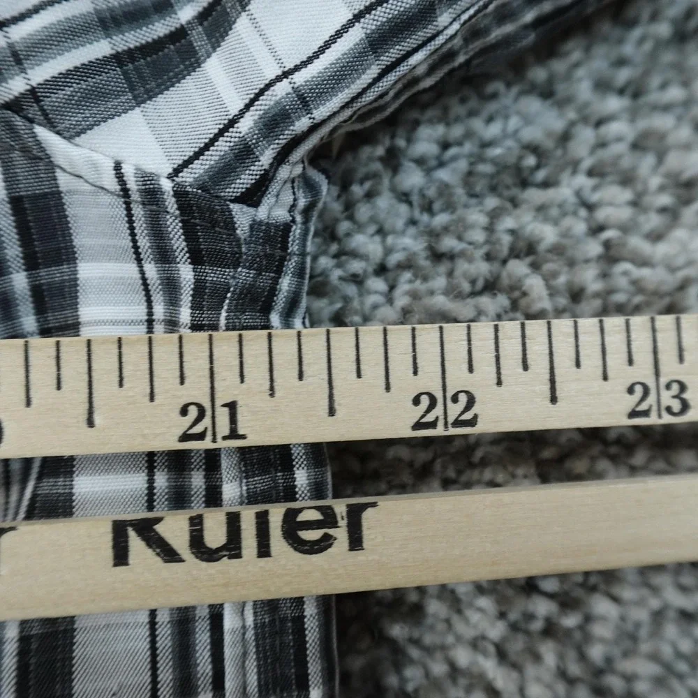 North Face Shirt Mens M Gray Performance Button Up Long Sleeve‎ Outdoor Hiking